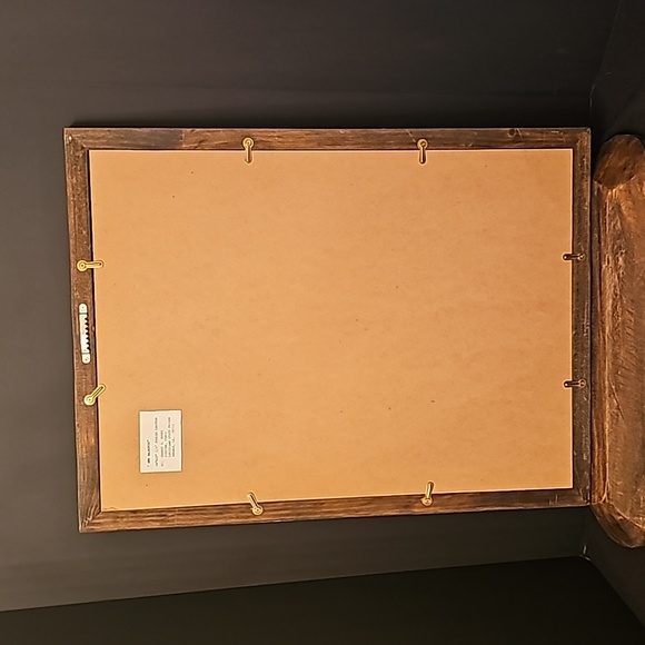 Angola State Prison Death Row Inmate Tooled Leather Eagle Framed. - Picture 4 of 4